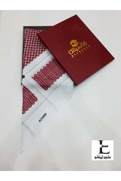 Jhge شماغ التسيس أحمر رمادي خط F 596