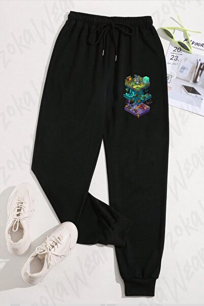 ZOKAWEAR Unisex Dungeons and Isometric Printed Sweatpants