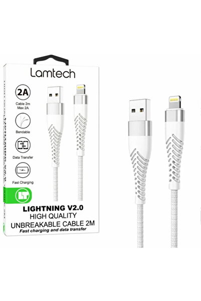 Other Cablu Lamtech USB la Lightning, 2A, 2m, culoare argintie