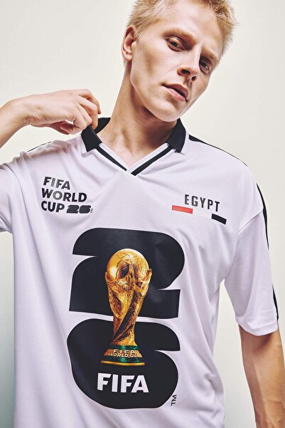 DeFacto Loose Fit Printed Short Sleeve White T-Shirt H6381Ax26Sm