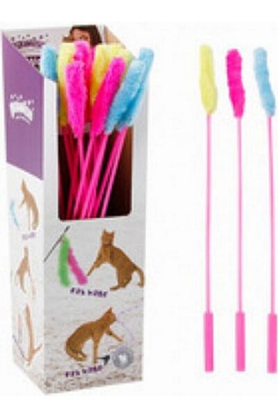 Pawise Cat Fishing Rod with Plush Tip 48 Pieces Boxed