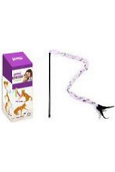 Pawise Cat Fishing Rod Plush Feather Tail 36 Pieces Boxed
