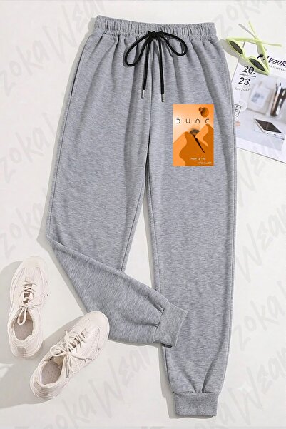 ZOKAWEAR بنطلون رياضي مطبوع عليه عبارة Dune Arrakis Fear Is The Mind Killer ل...