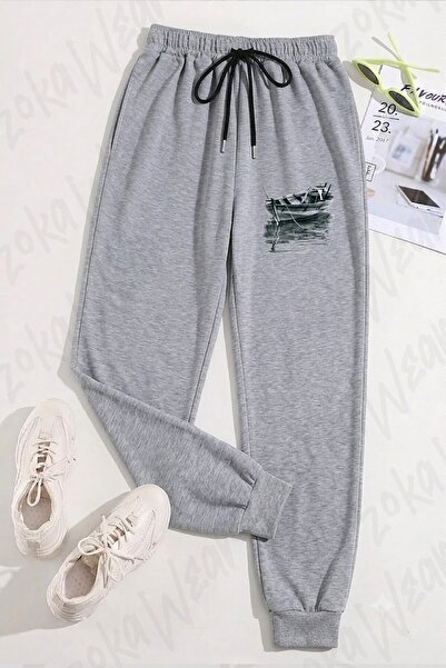 ZOKAWEAR Unisex Boat Series 6 Sailboat Printed Sweatpants