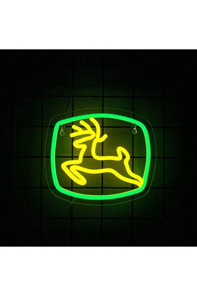 Choice3 D Deer LED Neon Lights Sign for Wall Mount Decor, USB Powered Sign Fo...