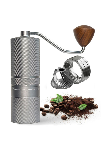 Choice 1PCS Portable Hand Coffee Bean Grinder with 60 Adjustable Settings 7-a...