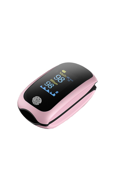 Choice Pink JUSTLANG Recharge Finger Pulse Oximeter SpO2 Blood Oxygen Saturat...
