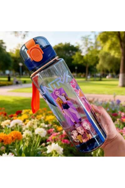 choice2 Hasbro 700ML Blue Cartoon Pretty Girl Pattern Water Bottle,700ML,Tren...