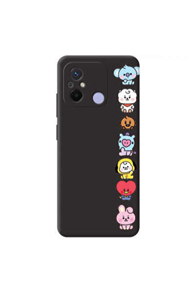 Other Xiaomi Redmi 12C Lovely animals Black Colored Silicone TPU Θήκη