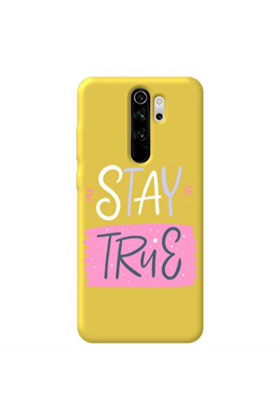 Other Xiaomi Redmi Note 8 Pro Stay True Yellow Colored Silicone TPU Θήκη