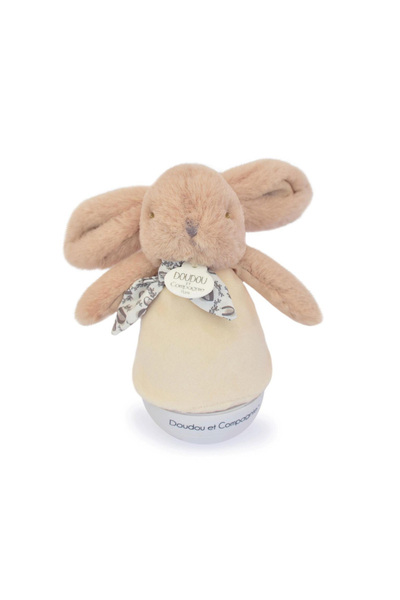 DOUDOU Night light, musical cream - 16 cm LAPIN
