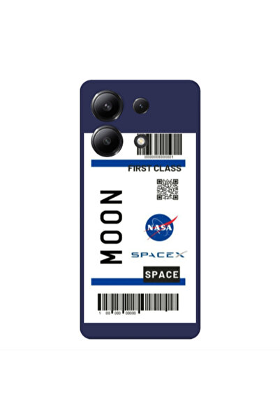 Other Xiaomi Redmi Note 13 4G Moon spacex Dark blue Colored Silicone TPU Θήκη