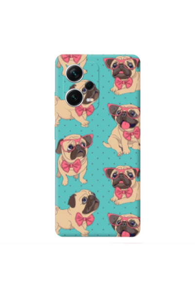 Other Xiaomi Poco X5 Dog Spectacled Turquoise Colored Silicone TPU Θήκη