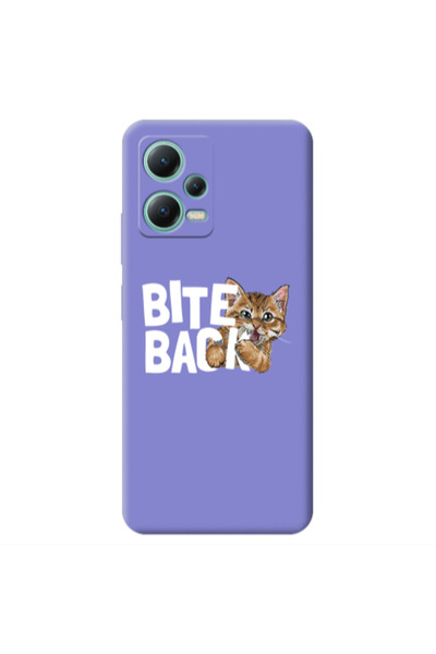 Other Xiaomi Redmi Note 12 Pro 5G bitte back cat Purple Colored Silicone TPU ...