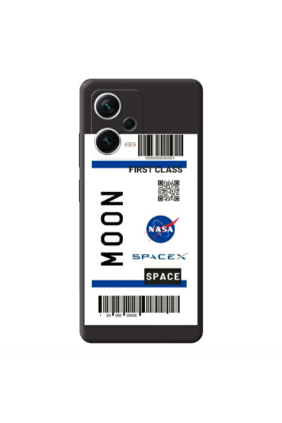 Other Xiaomi Poco X5 Moon spacex Black Colored Silicone TPU Θήκη