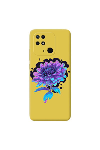 Other Xiaomi Redmi 10C Witch flower Yellow Colored Silicone TPU Θήκη