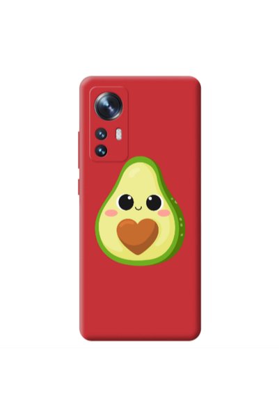 Other Xiaomi Mi 12 Baby avocado Red Colored Silicone TPU Θήκη