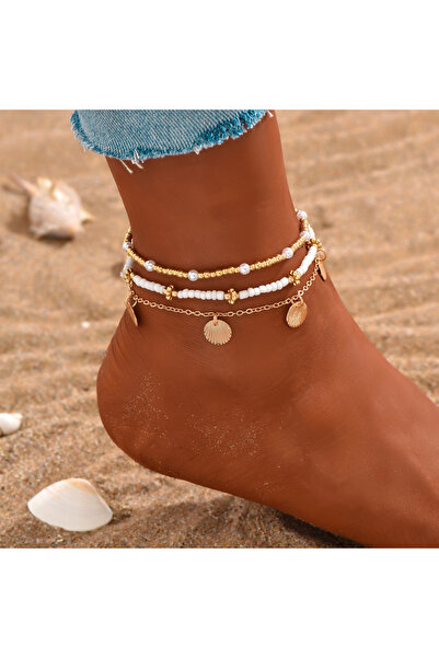 Choice1 AYA609420 New Summer Beach Starfish Shell Beaded Pendant Anklet for W...