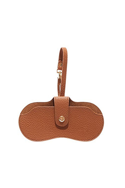 Choice4 Brown Magnetic Glasses Case - Slim Leather Sunglasses Pouch Holder - ...