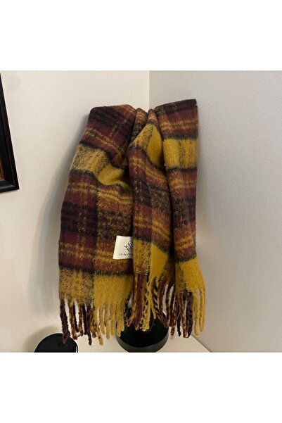Choice One Size Style 9 Maillard Womens Reversible Scarf Plaid Windproof Insu...