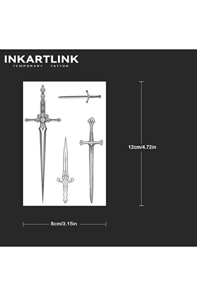Choice 623-0812M Sword Temporary Tattoo,Lasts To 15 Days New Technology Magic...