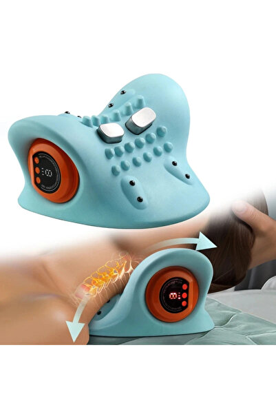 Choice Blue Cervical Neck Massager EMS Relax Heat Devices for Adult Cervical ...