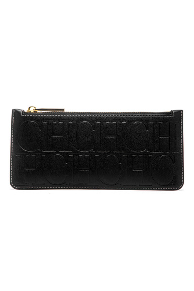 choice2 black Women's Card Bag 2026 Spring New Style Simple Black Wallet Zipp...