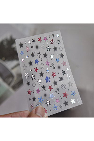 Choice27 ملصقات أظافر NAILFYOU to5813 5D بتصميمات موسيقية جديدة باللونين الأس...