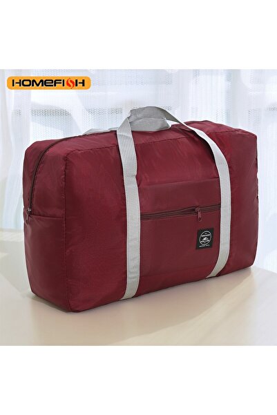 Choice1 wine red Homefish Folding Travel Storage Bag Large Capacity Luggage H...