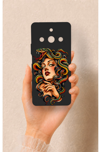 Vip Case حافظة سيليكون بنمط ميدوسا متوافقة مع هاتف Realme 11 Pro
