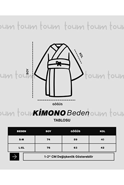 Touz Moda Dragon Design Red Black Detailed Unisex Kimono