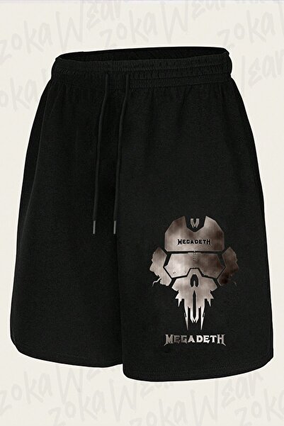 ZOKAWEAR Unisex Megadeth 1 Σορτς με στάμπα σχεδίου