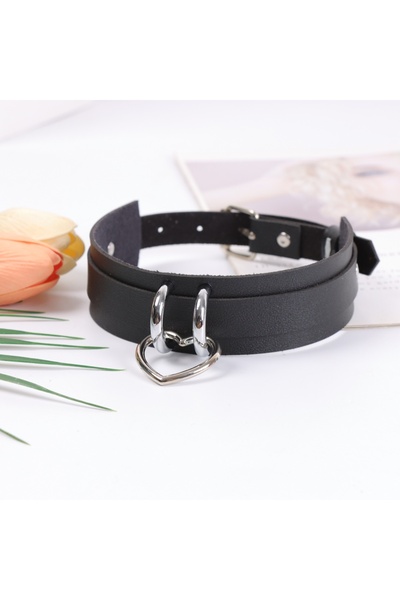 Choice StyleA UYEE Punk Spike Metal Collar YK2 Girls Leather Harness Choker N...