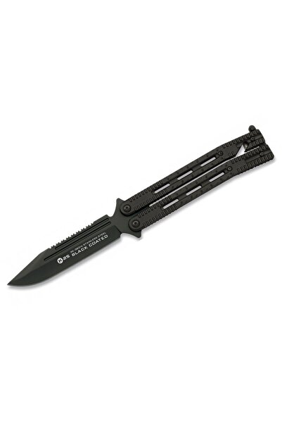OEM Cutit Balisong cu teaca, K25, Inox, 250mm, 114mm, Negru