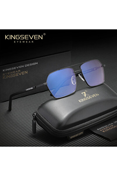 Choice4 نظارات F1 السوداء 45 من ماركة KINGSEVEN المضادة للأشعة الزرقاء للرجال...