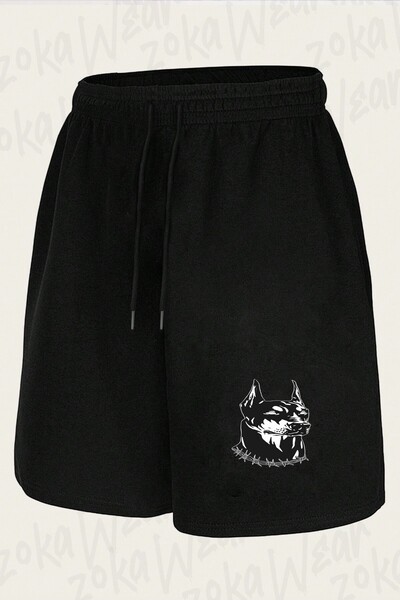 ZOKAWEAR Unisex Doberman Dog Design Printed Shorts