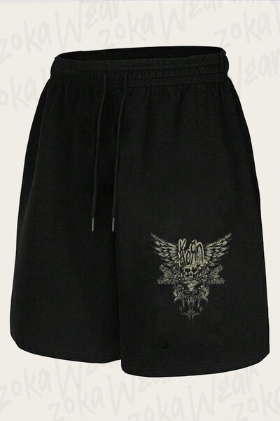 ZOKAWEAR Unisex Korn, Rock, Metal Band Design Printed Shorts