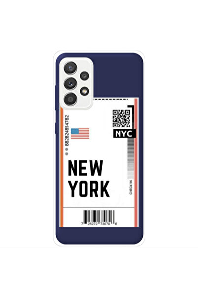 Other Samsung A72 New York NYC Dark blue Colored Silicone TPU Θήκη