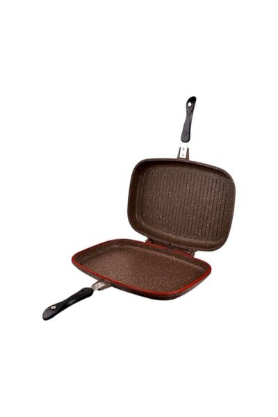 Tradesor Διπλό αντικολλητικό τηγάνι Grill - CA007-F40-Brown - DSP - 610537