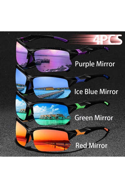 Choice3 4PCS(EveryColor) 4PCS NewFashion Eyewear Vintage Half Frame Driving F...