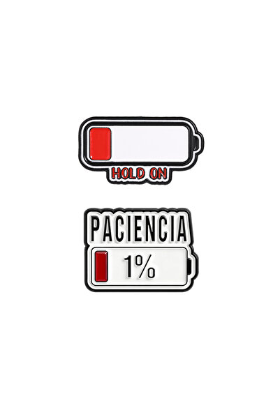 Choice1 PT00191 Paciencia 1% Funny Spanish Quote Enamel Pin Hold On Low Batte...