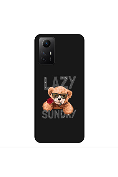 Other Xiaomi Redmi Note 12s Lazy sunday Black Colored Silicone TPU Θήκη