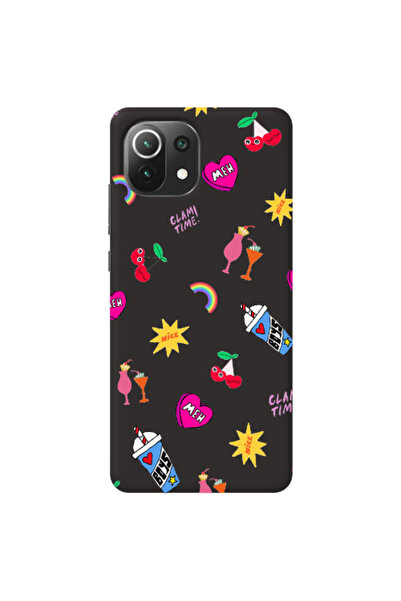Other Xiaomi Mi 11 Lite glam time Black Colored Silicone TPU Θήκη
