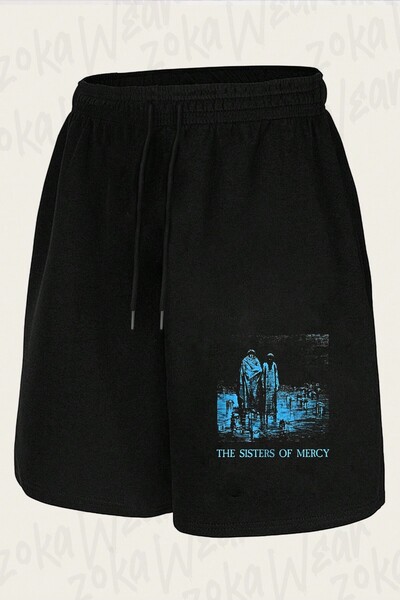 ZOKAWEAR Unisex Sisters of Mercy 3 Design Printed Shorts