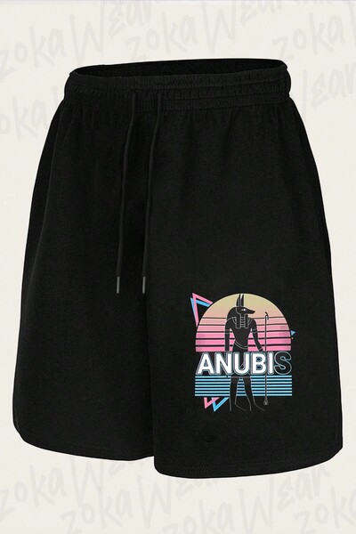 ZOKAWEAR Unisex σορτς με στάμπα Anubis Design