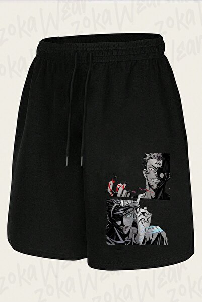 ZOKAWEAR Unisex σορτς με στάμπα Jujutsu Kaisen Satoru Gojo