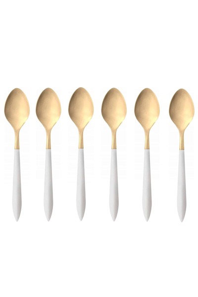 CASA BUGATTI Set de 6 lingurițe pentru desert/cafea Ares Gold, - ASGDA-004N07...
