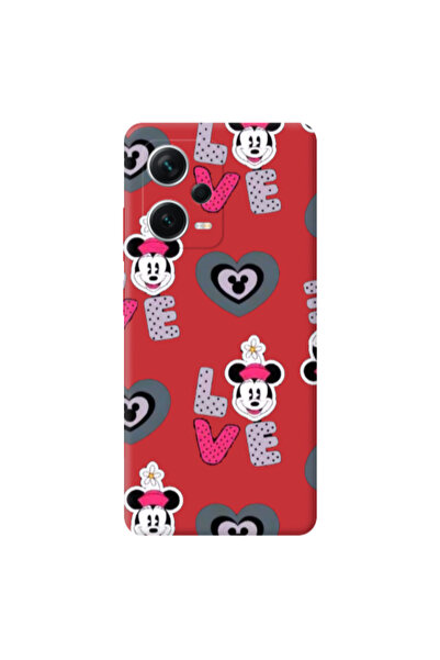 Other Xiaomi Poco X5 Minnie Red Colored Silicone TPU Θήκη