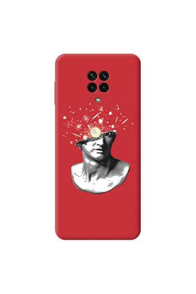 Other Xiaomi Redmi Note 9 Pro Space Statue Red Colored Silicone TPU Θήκη