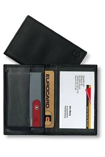 Victorinox Portcard, Victorinox, Piele naturala, 105 mm, Negru